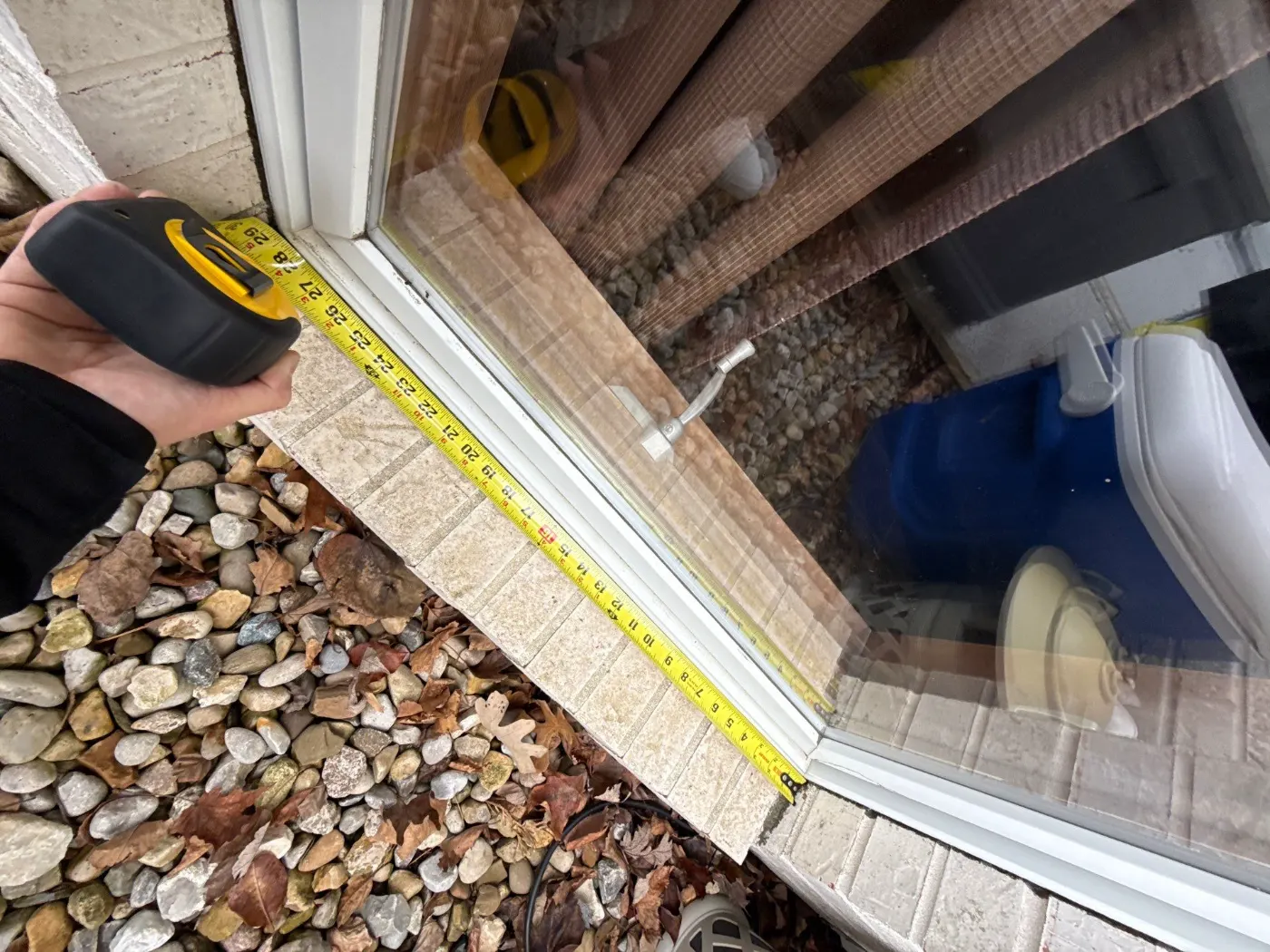 Window replacement documented in Trafalgar